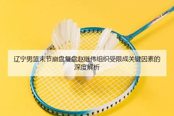 辽宁男篮末节崩盘复盘赵继伟组织受限成关键因素的深度解析（PGSoft）